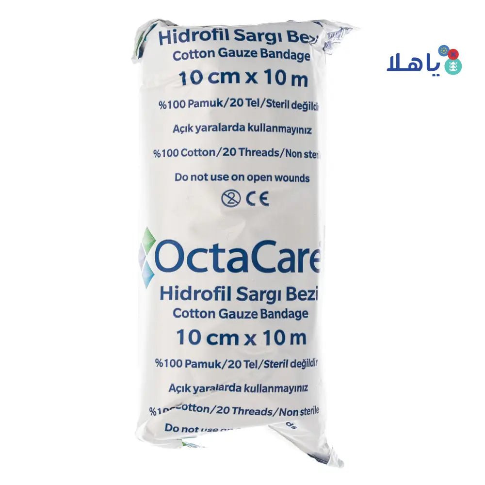 Octamed - Octacare Cotton Gauze Bandage 10cmx10m 1pc - 2211 - Pharmazone - 