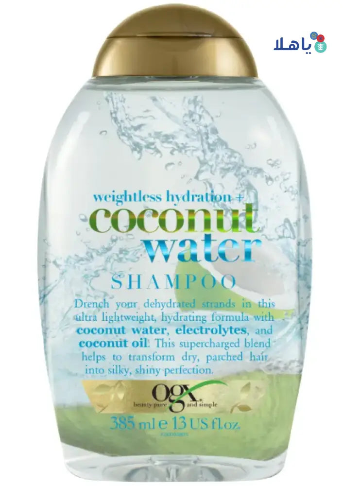 OGX COCONUT WATER SHAMPOO 385 ML