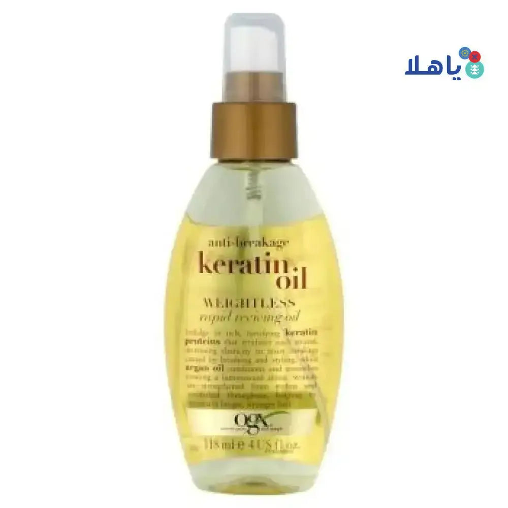 J&J OGX - OGX KERATIN OIL REP SPRAY 6 118ML - Pharmazone - 