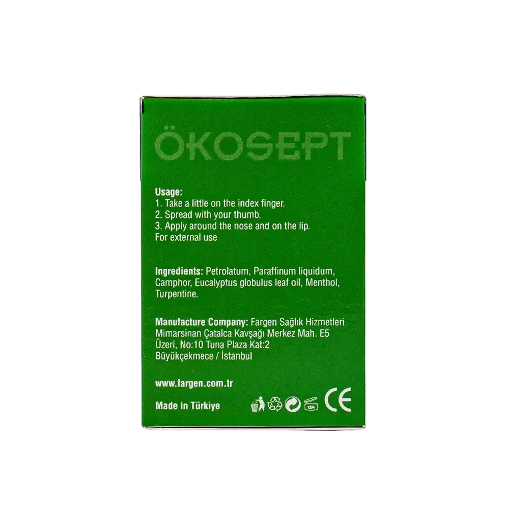 FARGEN SAGLIK HIZMETLERI - OKOSEPT EUCALYPTUS & MENTHOL GEL 40G - Pharmazone - 