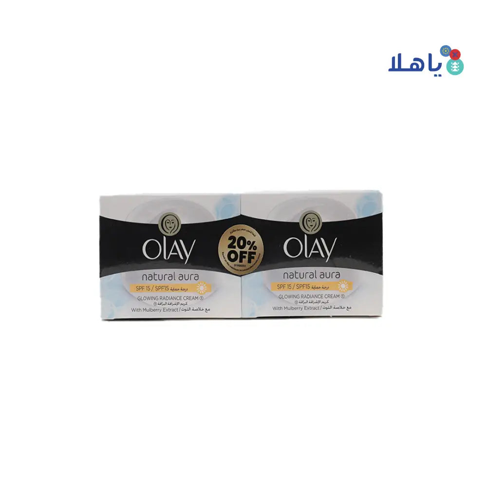 Olay Natural Aura Glowing Spf15 Radiance Cream 50g 20% off