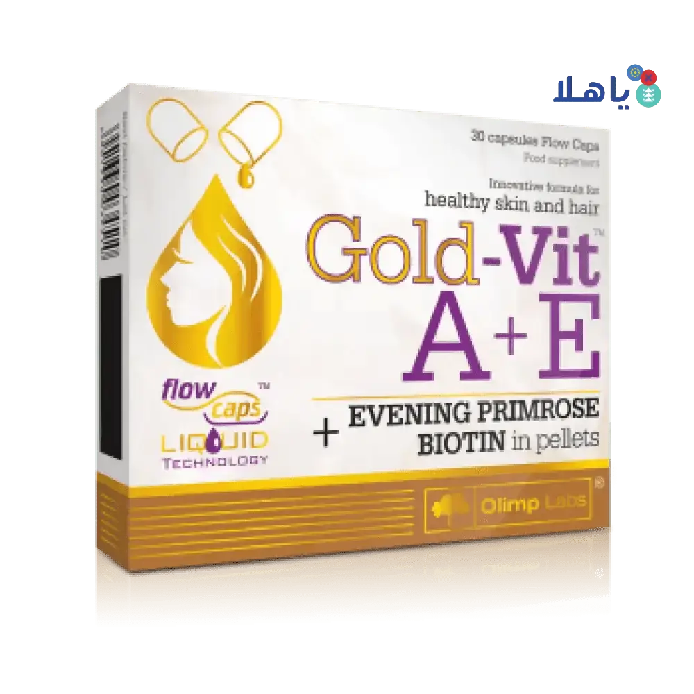 OLIMP LABS - OLIMPLAB GOLD - VIT A+E (EVENING PRIMROSE & BIOTIN) 30CAP - Pharmazone - 