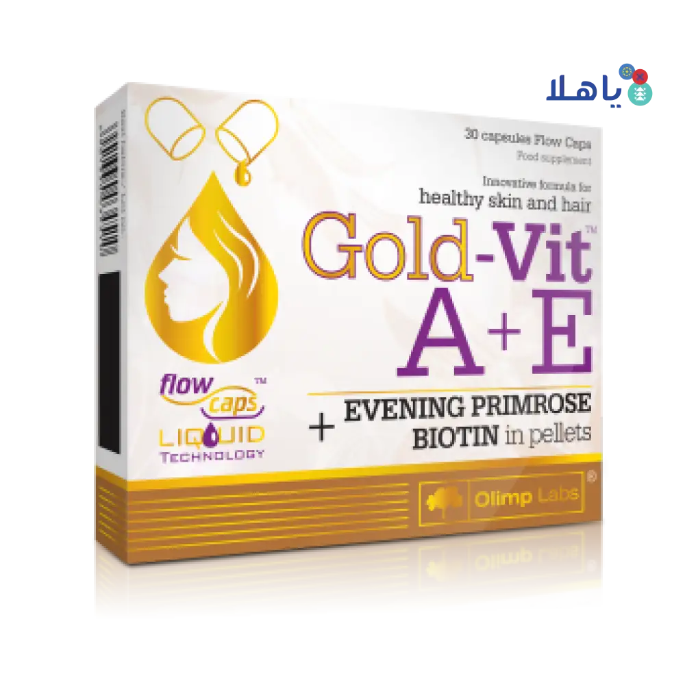 OLIMPLAB GOLD-VIT A+E (EVENING PRIMROSE & BIOTIN) 30CAP