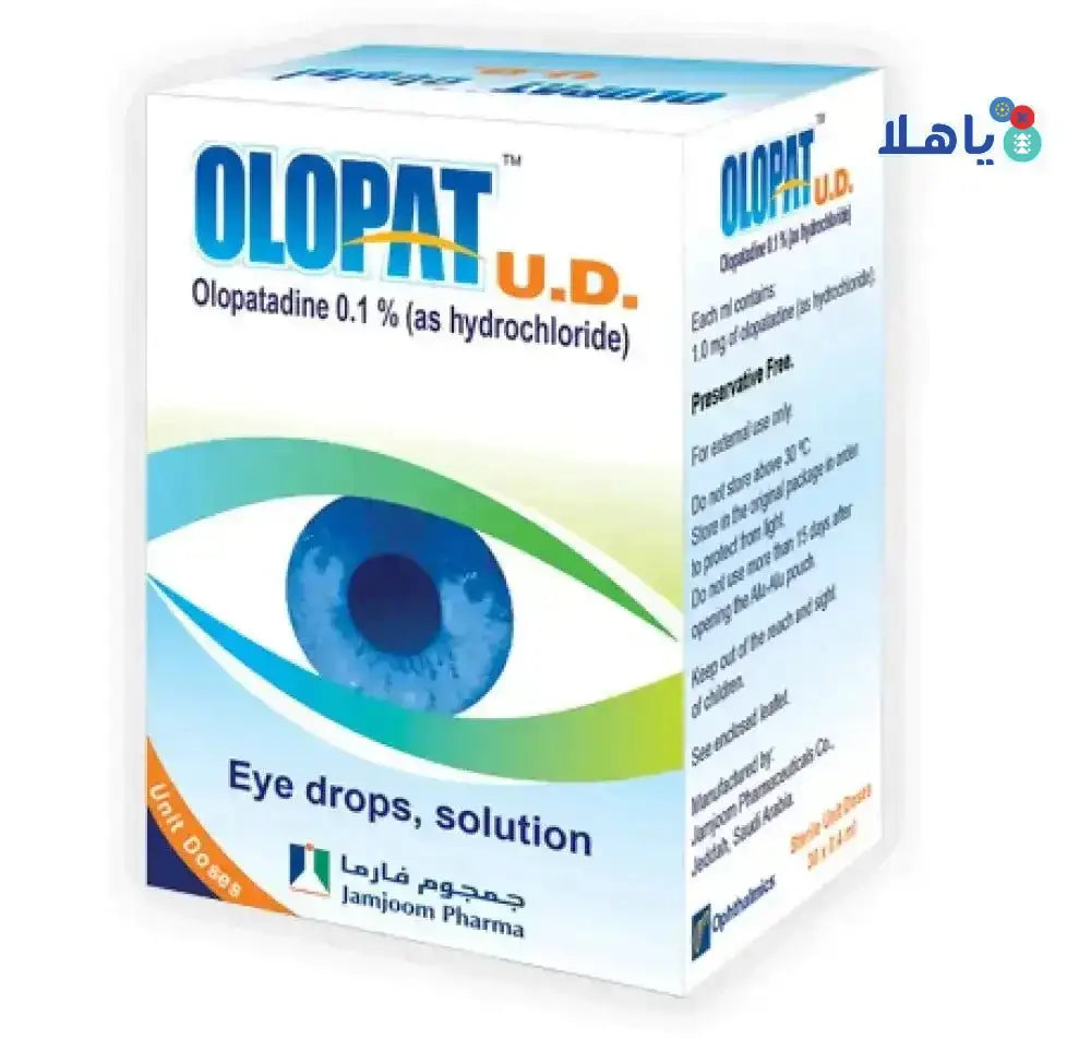 JAMJOOM PHARMA - Olopat 0.1% U.D Eye Drops Solutions 30pcs - Pharmazone - 