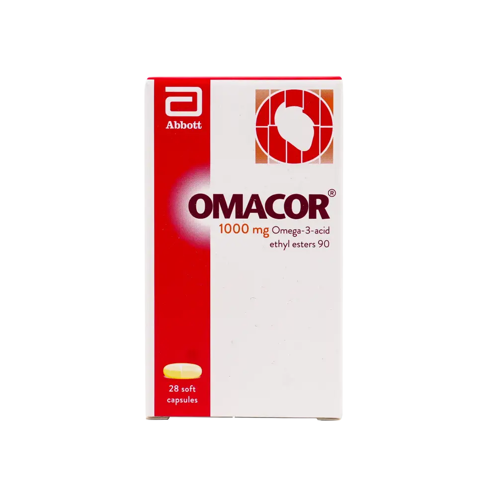 OMACOR 1000MG 28 CAPSULES