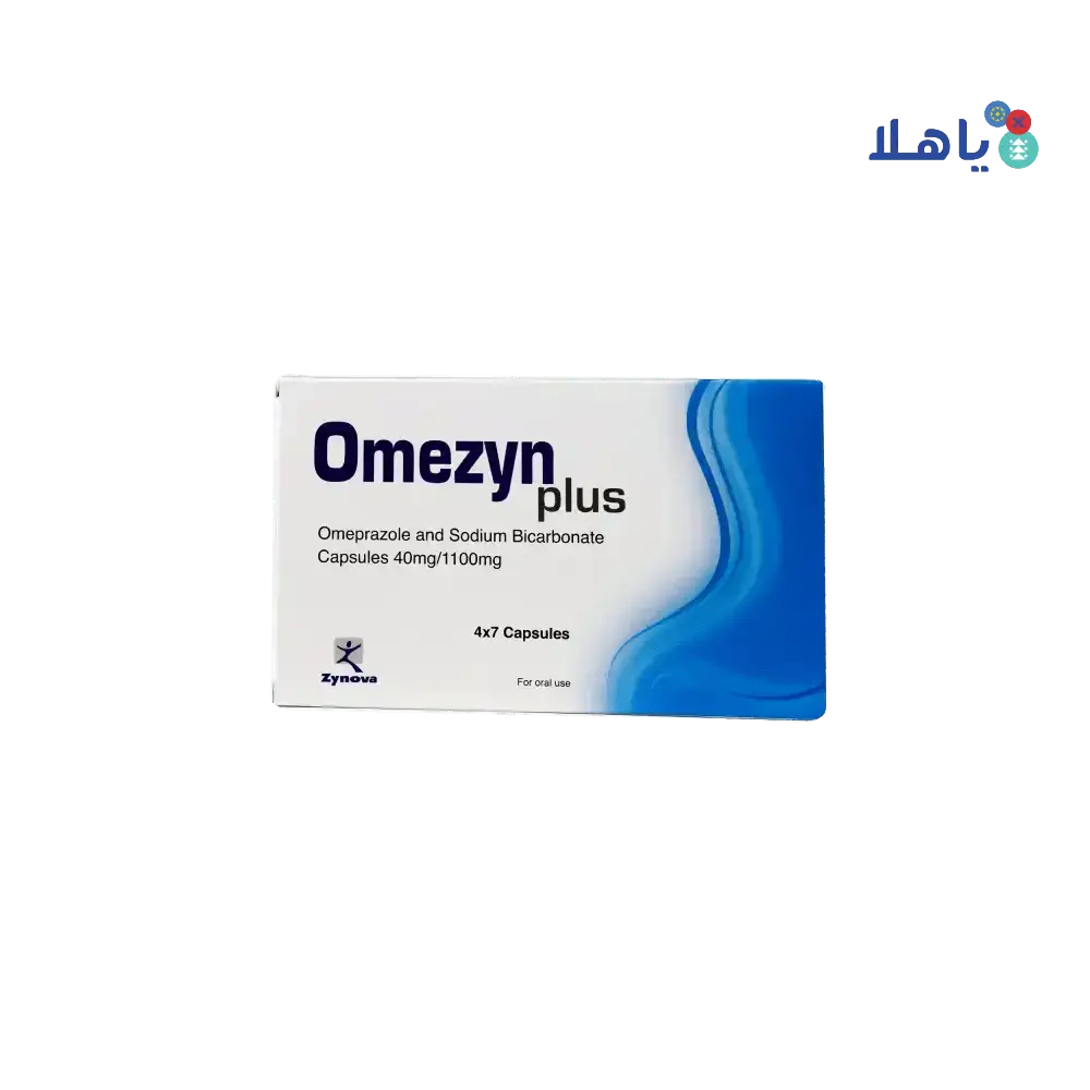 ZYNOVA - Omezyn Plus 40mg/1100mg 4x7 Capsules - Pharmazone - 