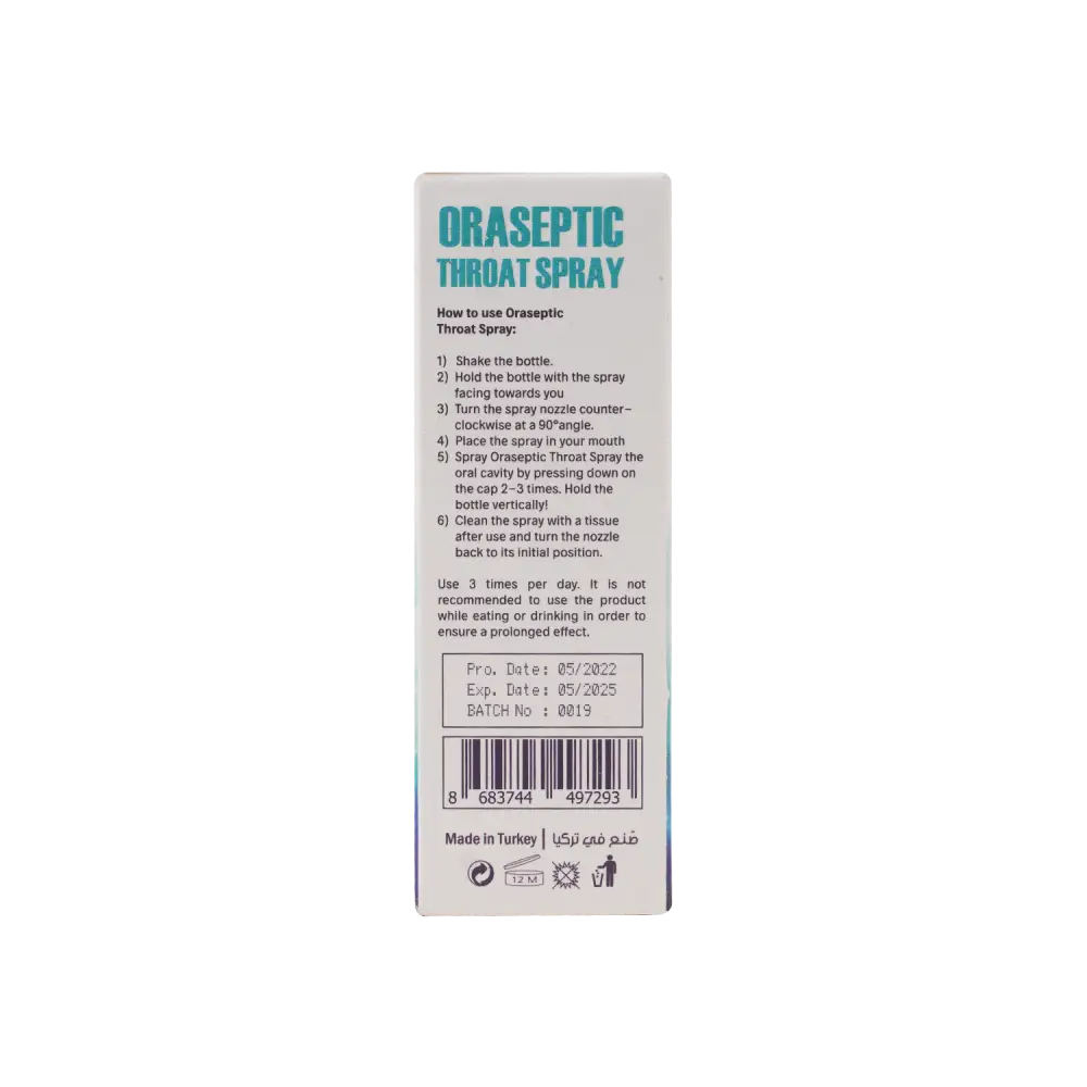 Omipharm Oraseptic Throat Spray 50ml