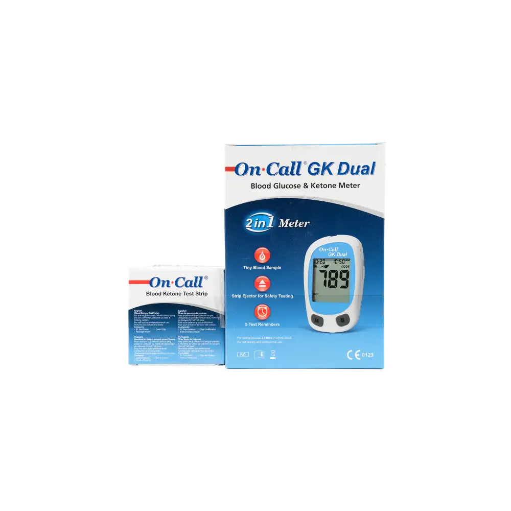 On Call GK Dual Ketone Meter+25 Strips(mmol/dL)