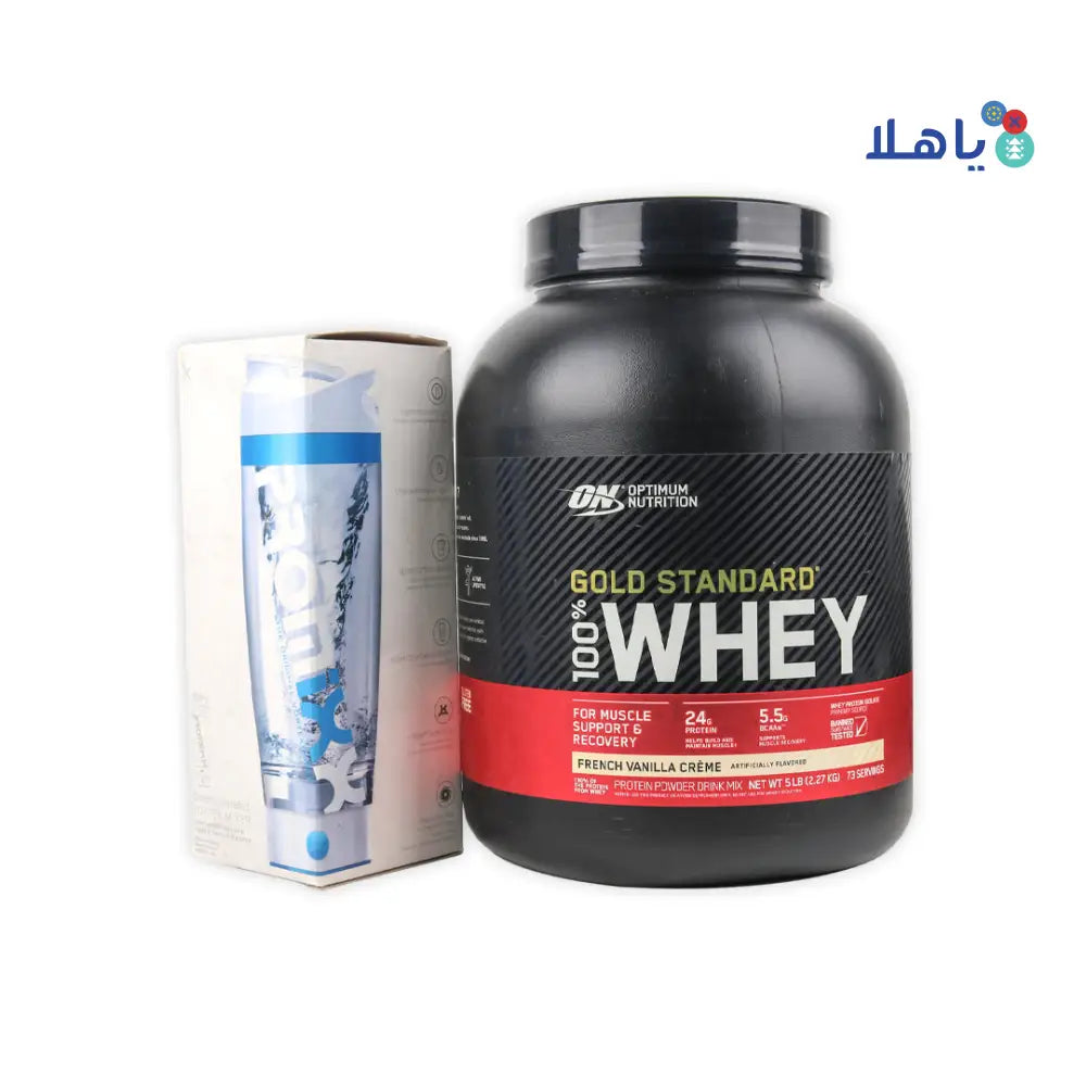 On Gold  Standard Protein Vanilla + Mixer Set