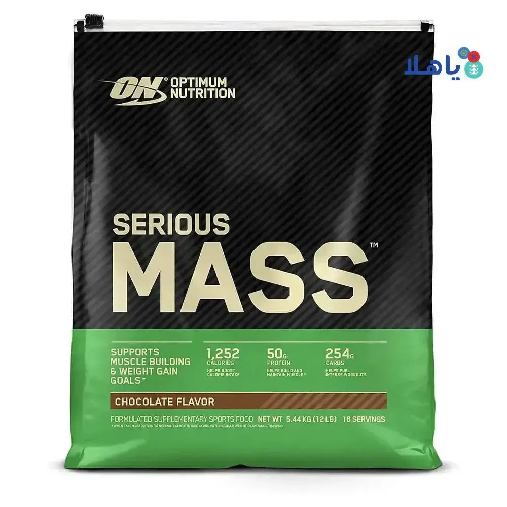 OPTIMUM NUTRITION - ON Serious Mass Chocolate - 5.44kg - Pharmazone - 