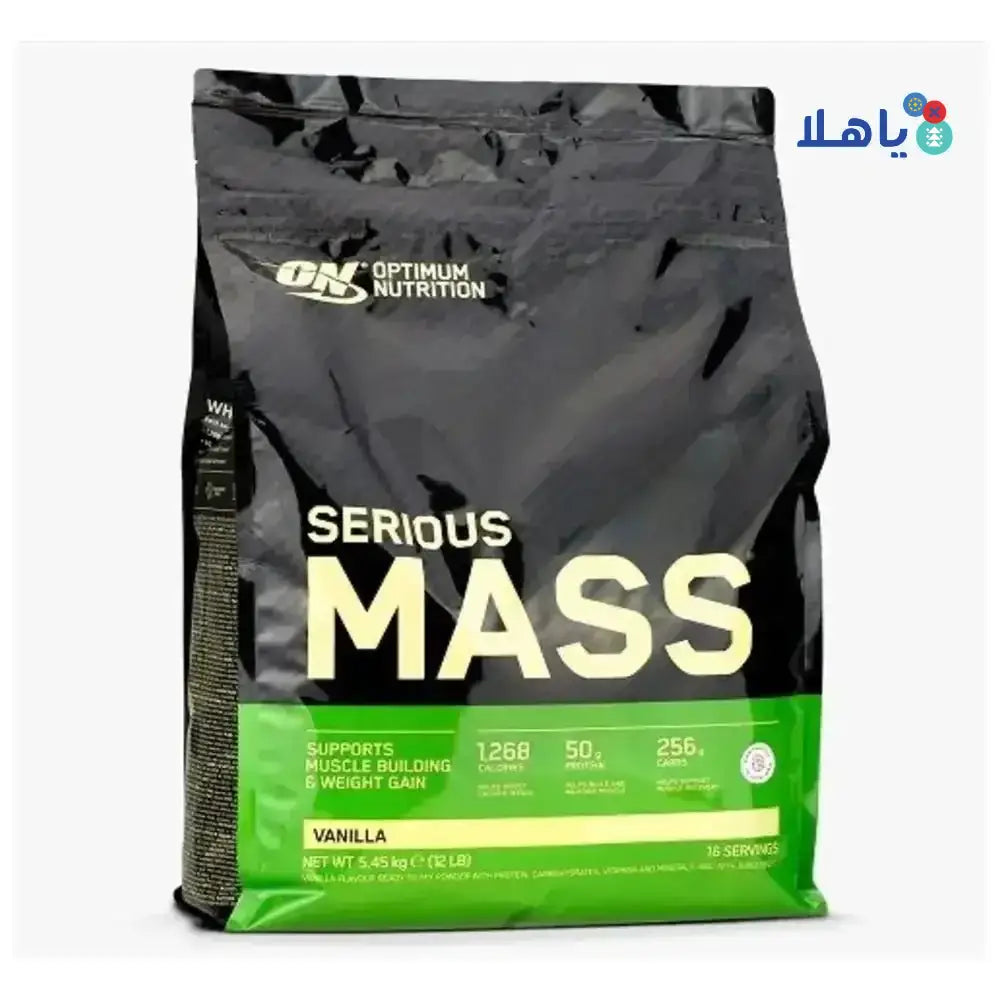 OPTIMUM NUTRITION - ON Serious Mass Vanilla - 5.44kg - Pharmazone - 