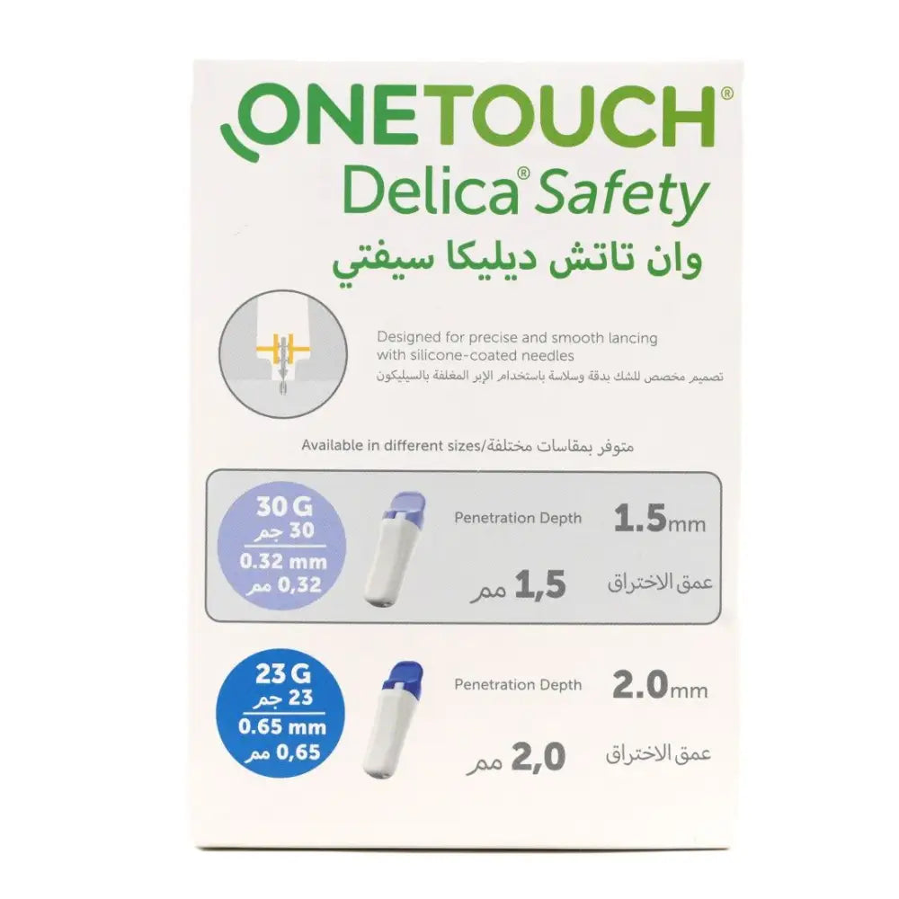 One Touch Delica Safety Single Use Lancing Device 100pcs