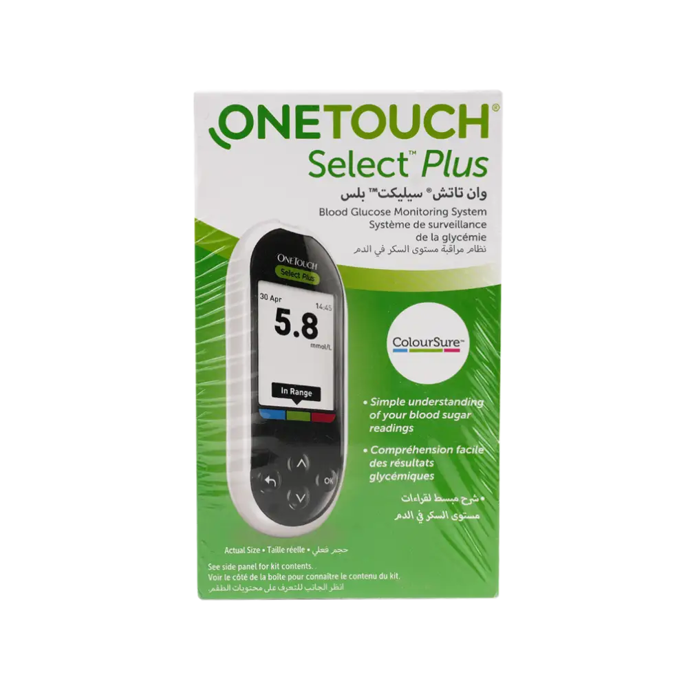 One Touch Select Plus Glucometer+50 Strips