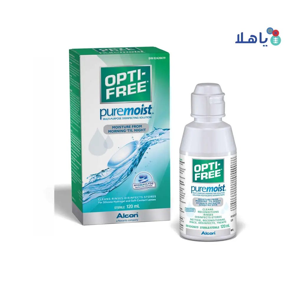 Opti Free Pure Moist Lens Solution 120ml