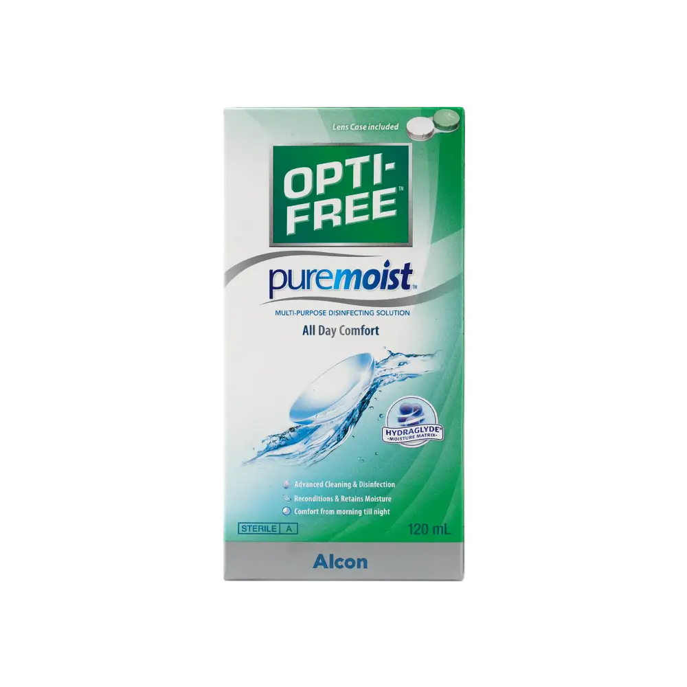 Opti Free Pure Moist Lens Solution 120ml