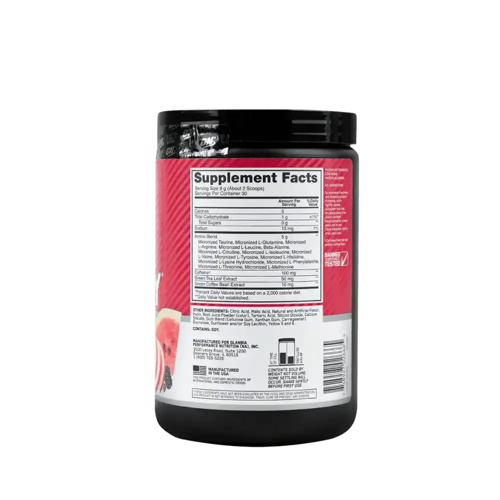 OPTIMUM NUTRITION - Optimum Nutrition Amino Energy Fruit Fusion 270g - Pharmazone - 