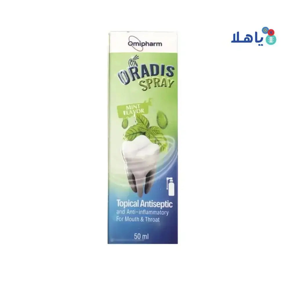 OMIPHARM - ORADIS TOPICAL ANTISEPTIC SPRAY 50ML - Pharmazone - 