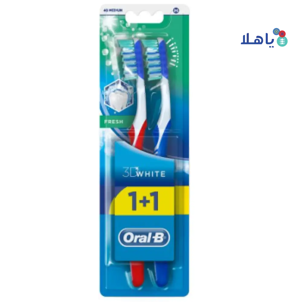 ORAL-B 3D PRO FLEX LUXE MEDIUM 1+1 TOOTHBRUSH M38  594582