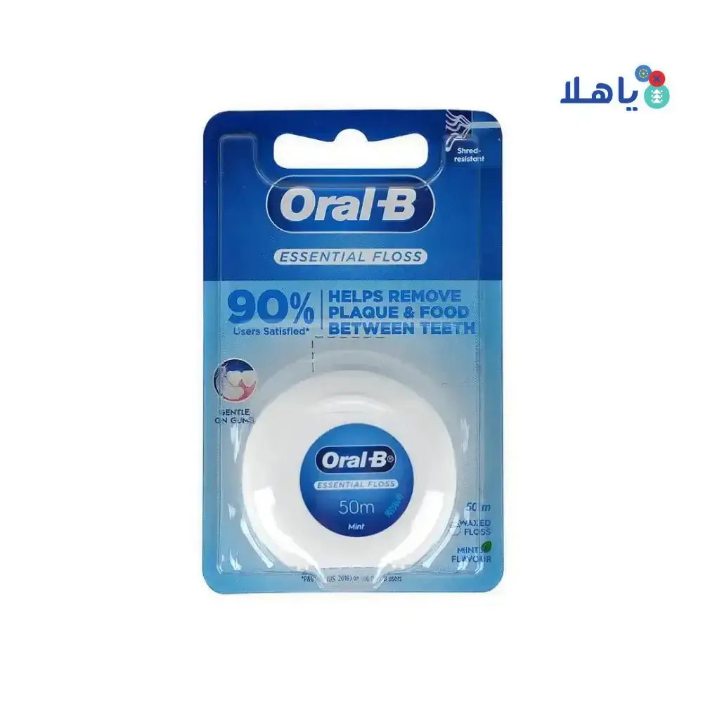 P&G Oral B - Oral - B Essential Floss Mint Waxed 50m - 631905 - Pharmazone - 