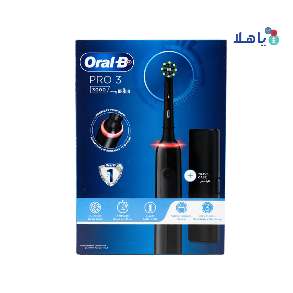 Oral-B Pro 3 3000 Black Rechargeable Toothbrush