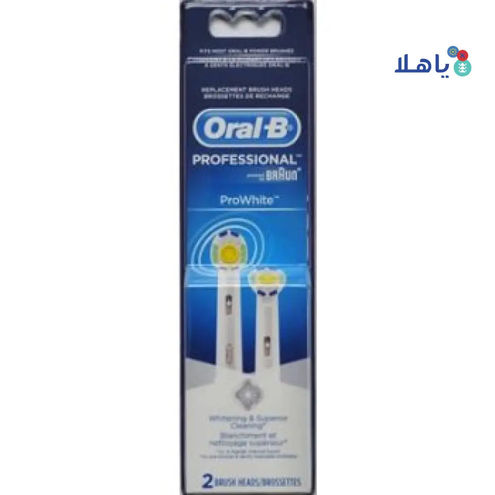 ORAL-B PRO WHITE 2 BRUSH HEADS FIT-(EB18-2) 317998