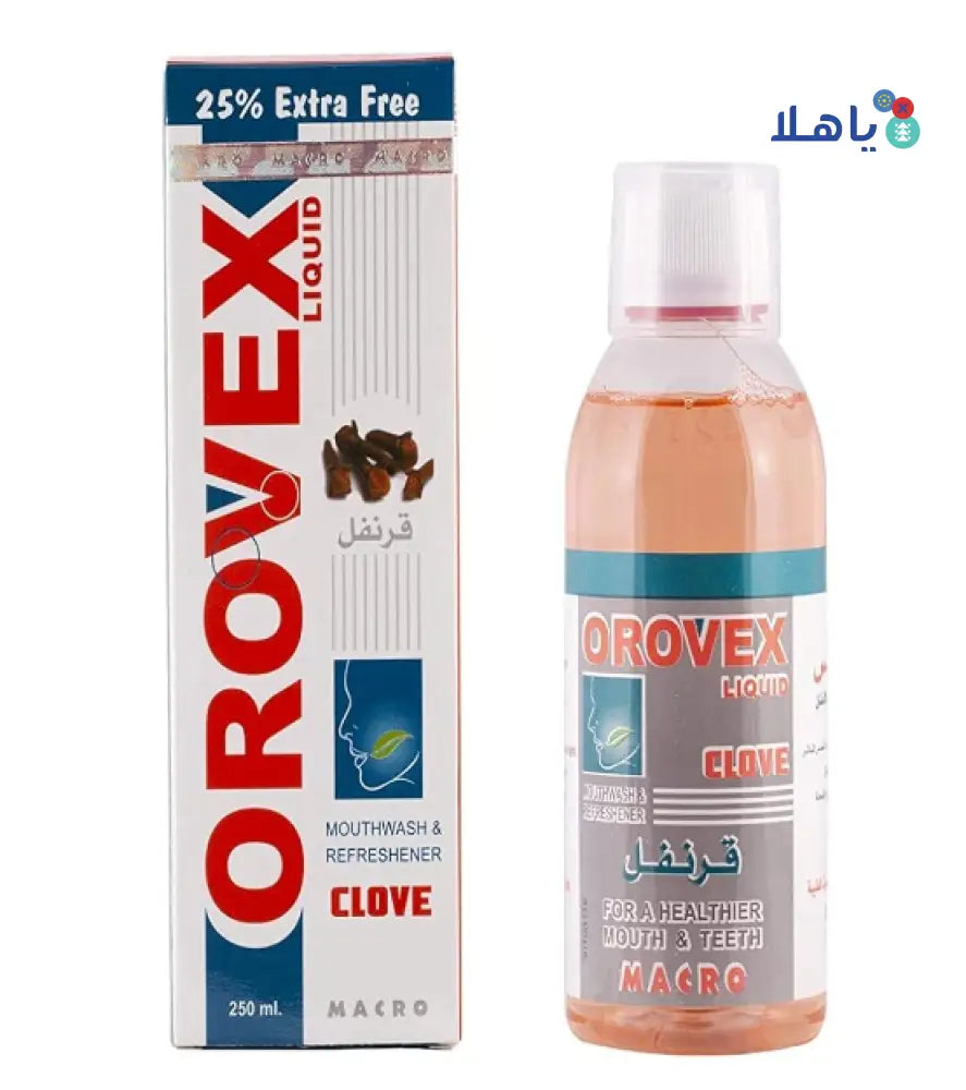 OROVEX LIQUID CLOVE MOUTHWASH 250ML