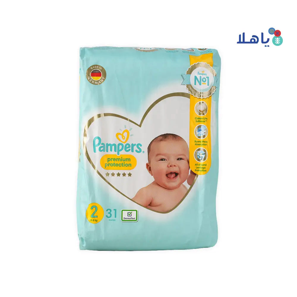 Pampers Premium Care No.2 (3-8Kg) 31Pcs