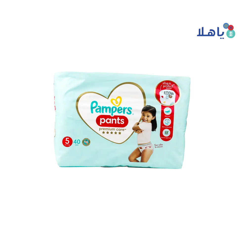 Pampers Premium Care Pants No.5 (12-17Kg) 40Pcs