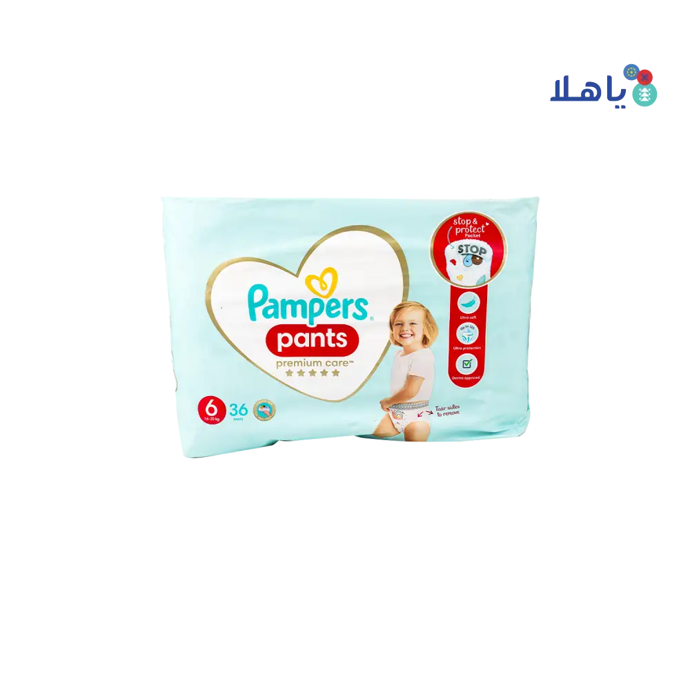 Pampers Premium Care Pants No.6 (16-20Kg) 36Pcs