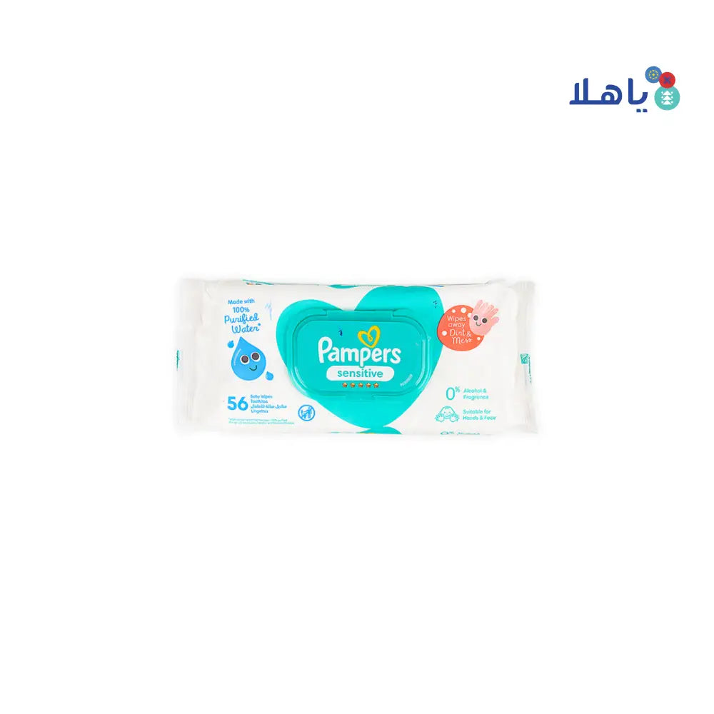 Pampers Sensitive Wipes 56pcs-6649