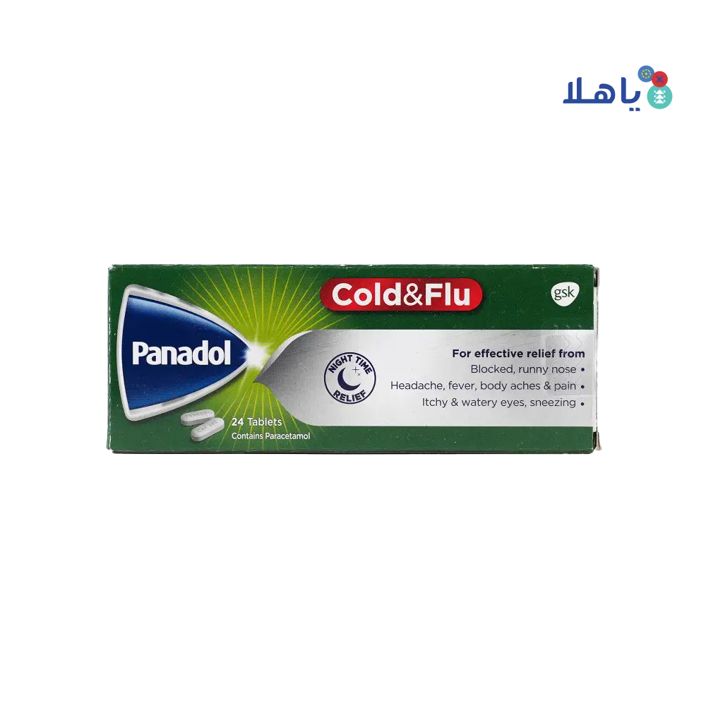 PANADOL COLD & FLU 24 CAP-GREEN