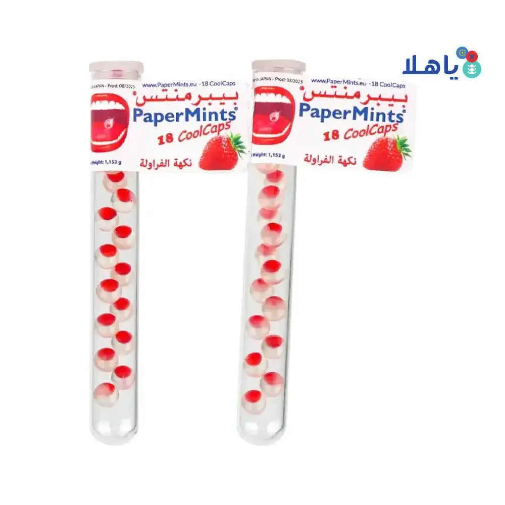 PAPER MINTS - Paper Mints 18 Cool Caps - Strawberry Set - Pharmazone - 