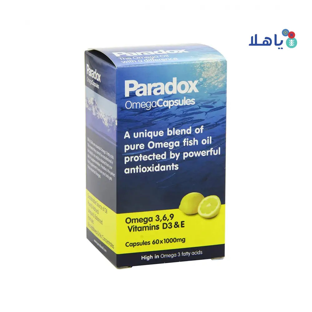 PARADOX OMEGA 3,6 & 9 FISH OIL 1000MG 60CAP