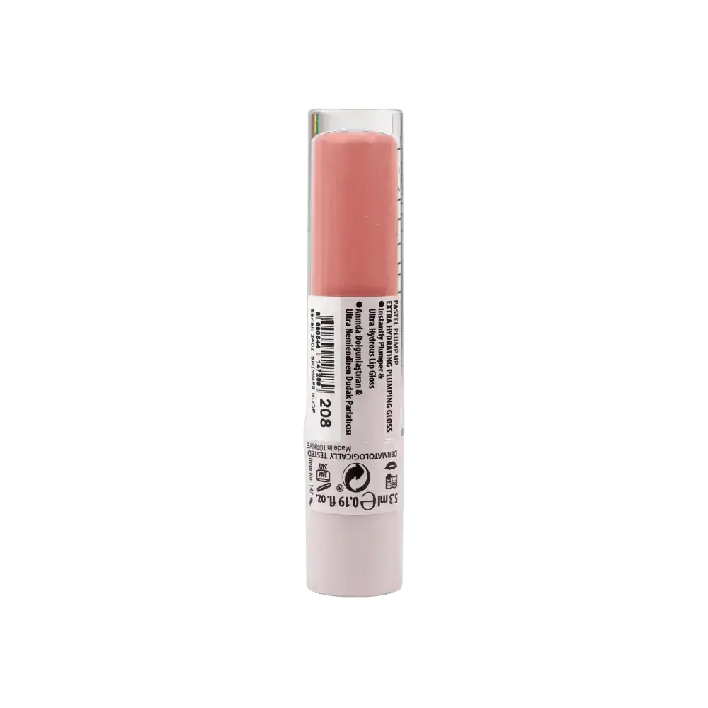 Pastel - Pastel Plump Up Extra Hydrating Plumping Gloss 5.3ml - 208 - Pharmazone - 