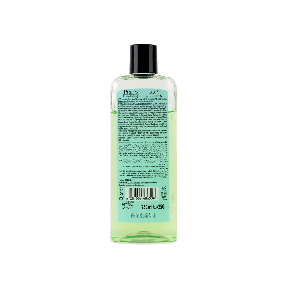 Pears Oil-Clear & Glow Body Wash 250ml