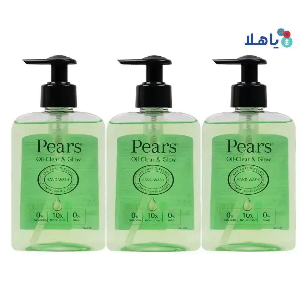 PEARS - Pears Oil Clear & Glow Hand Wash 250ml - 2+1 Offer - Pharmazone - 