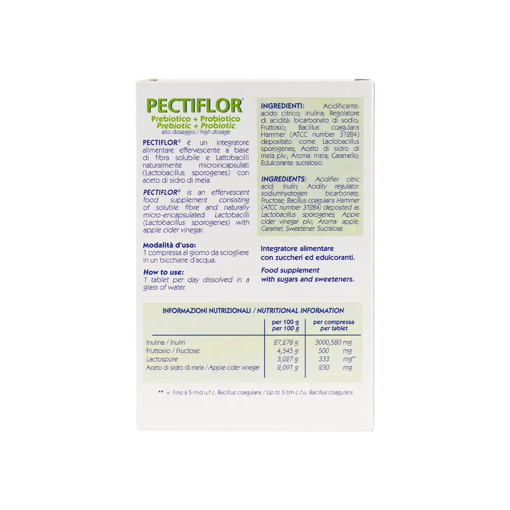 PECTIFLOR EFFERVESCENT 20 TABLETS