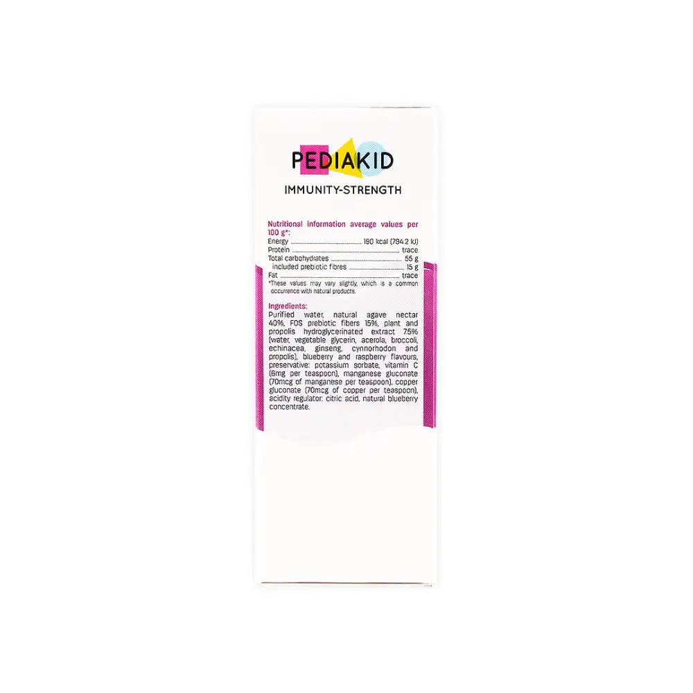 PEDIAKID IMMUNITY STRENGTH SYRUP 125 ML