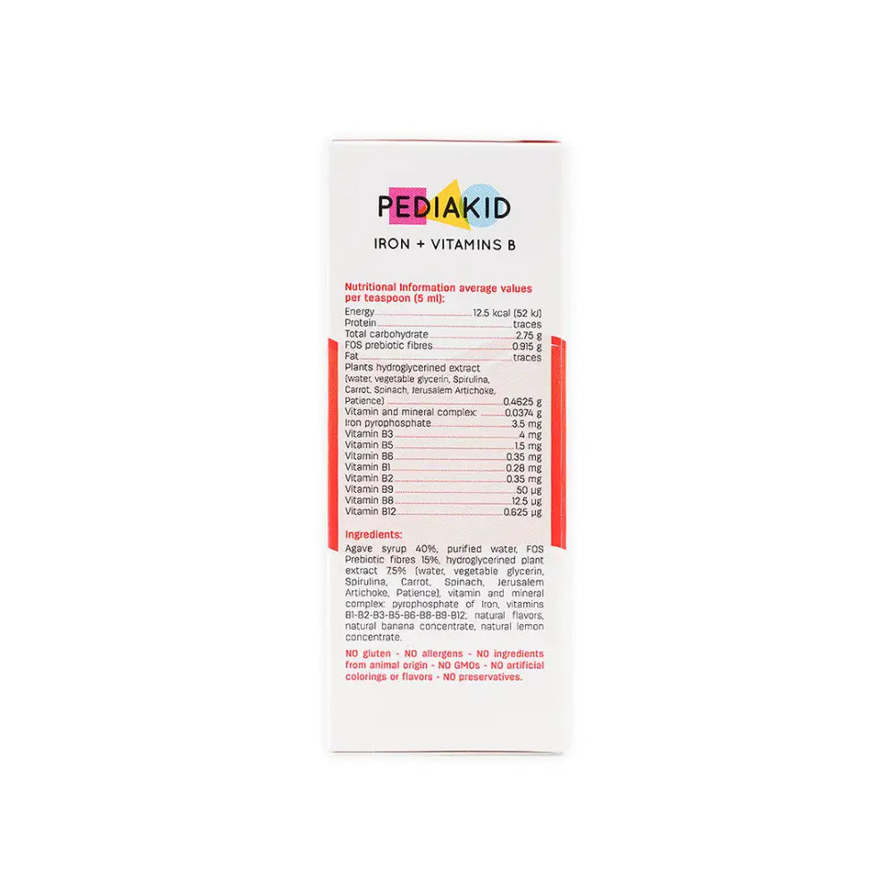 PEDIAKID IRON+VITAMIN B 125ML