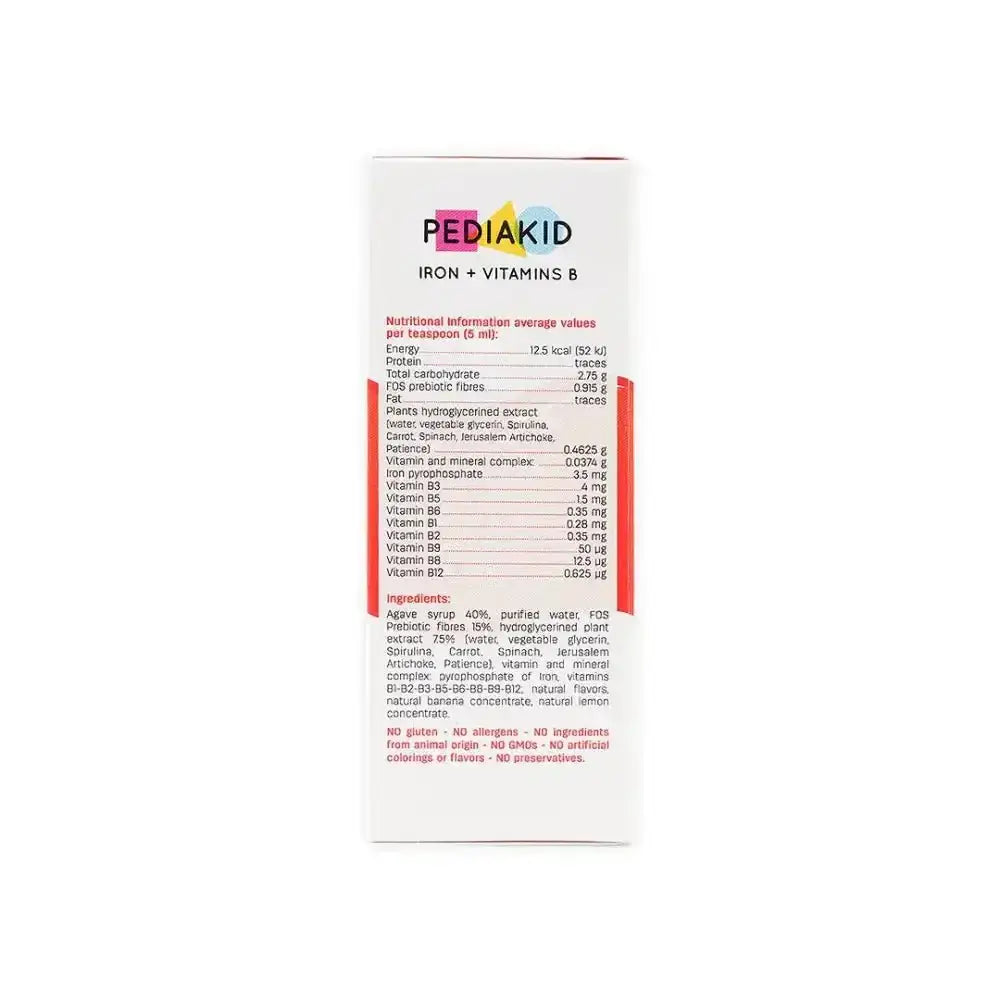 INELDEA - Pediakid Iron+Vitamin B 125Ml - Pharmazone - 