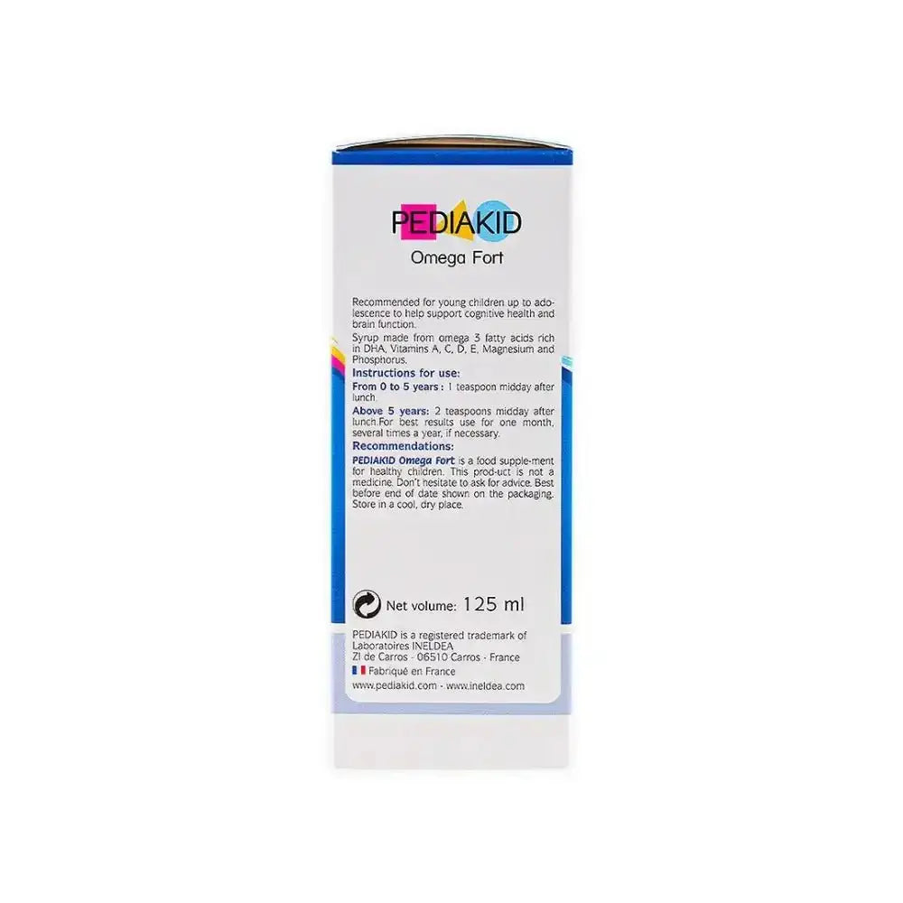 INELDEA - Pediakid Omega Fort 125Ml - Pharmazone - 