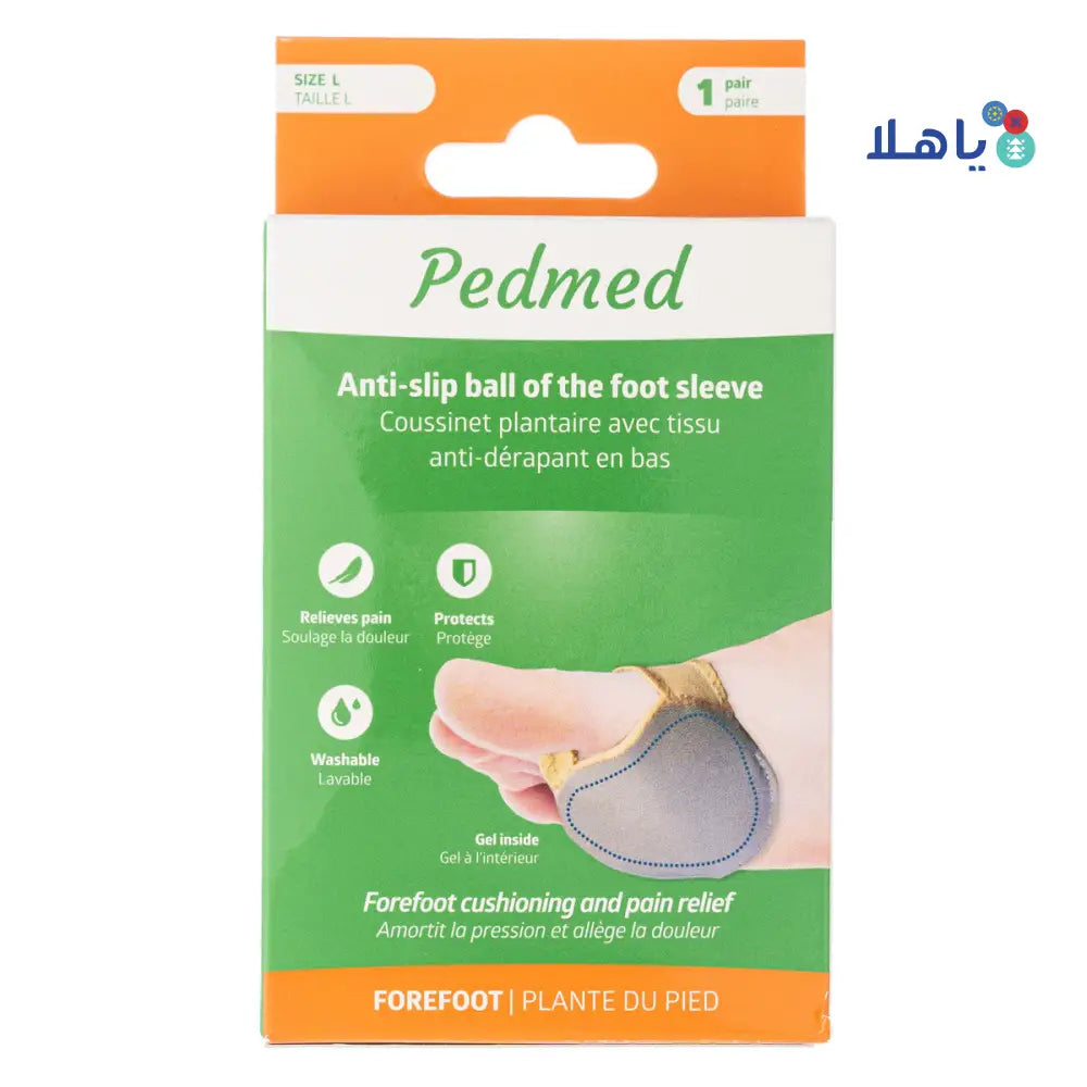 PEDMED ANTI-SLIP BALL FOOT SLEEVE 1PAIR SIZE-L (F-43-57CPZ)