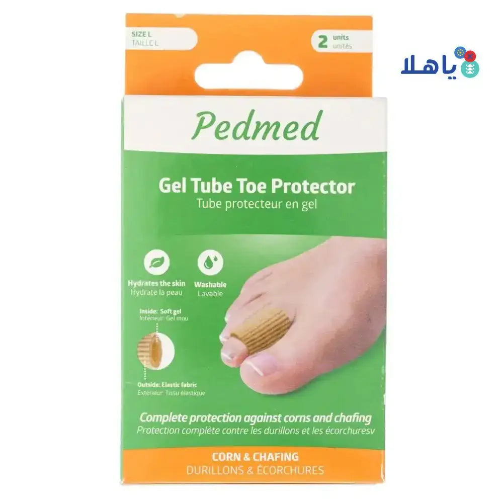 PEDMED - PEDMED GEL TUBE TOE PROTECTOR 2 UNITS SIZE - L (F - 00050 - 05CPZ) - Pharmazone - 