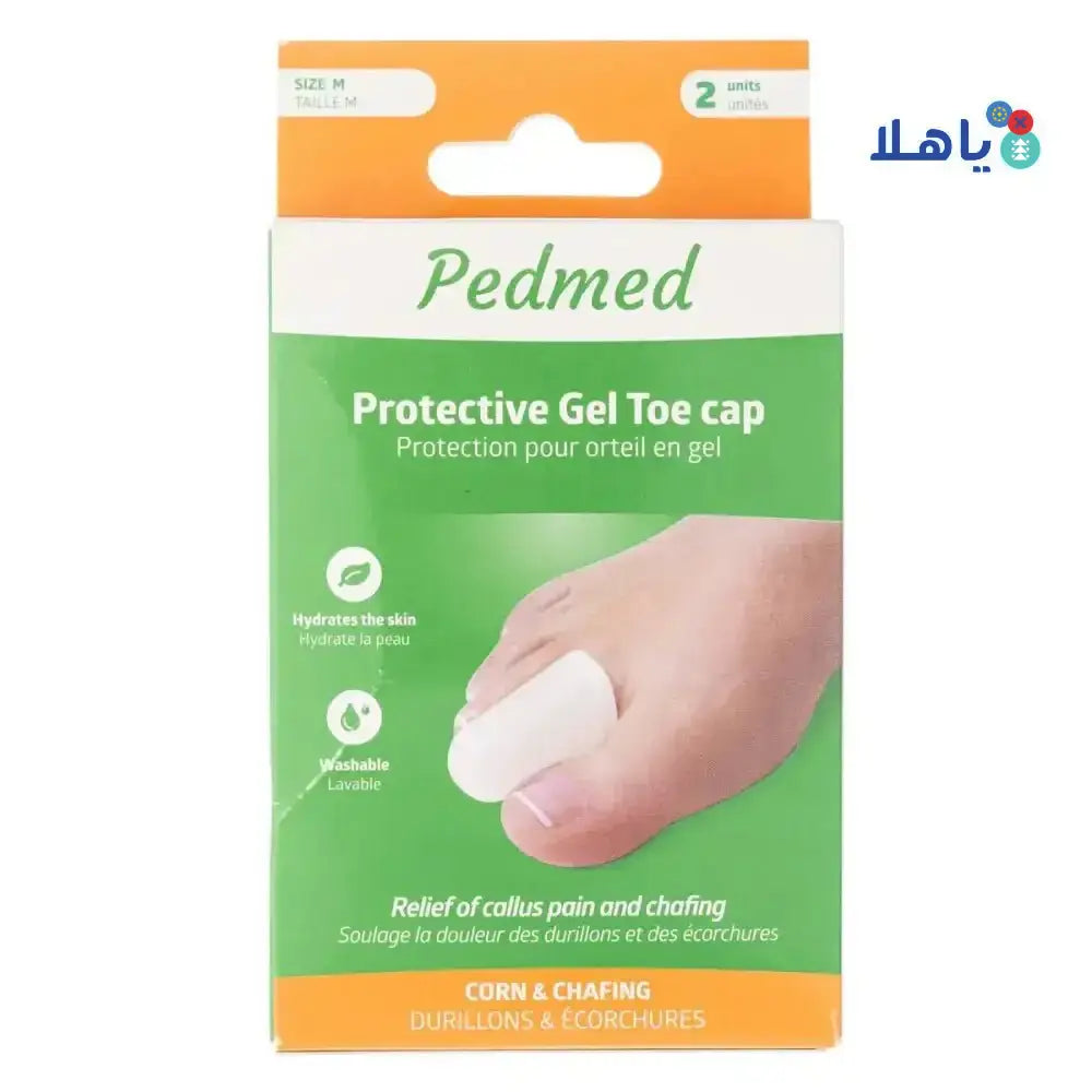 PEDMED - PEDMED PROTECTIVE GEL TOE CAP 2 UNITS SIZE - M (F - 00033 - 09CPZ) - Pharmazone - 