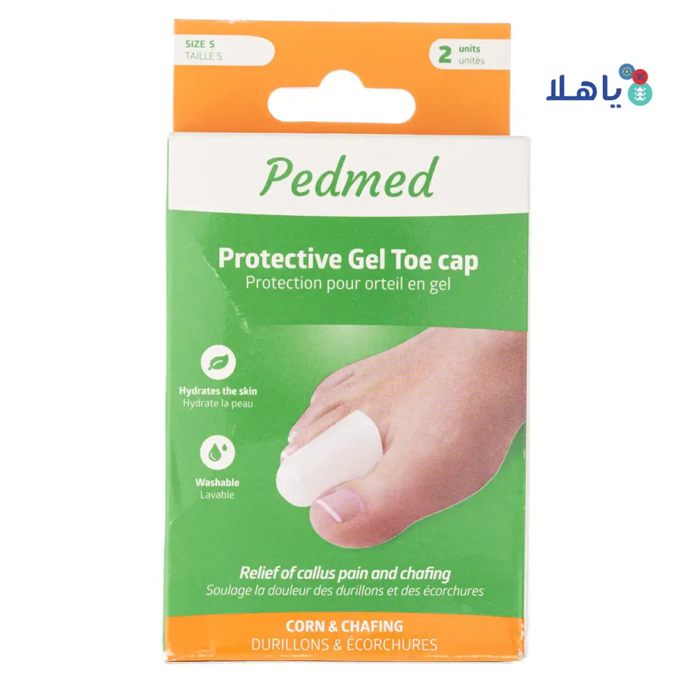 PEDMED PROTECTIVE GEL TOE CAP 2 UNITS SIZE-S (F-00033-01CPZ)