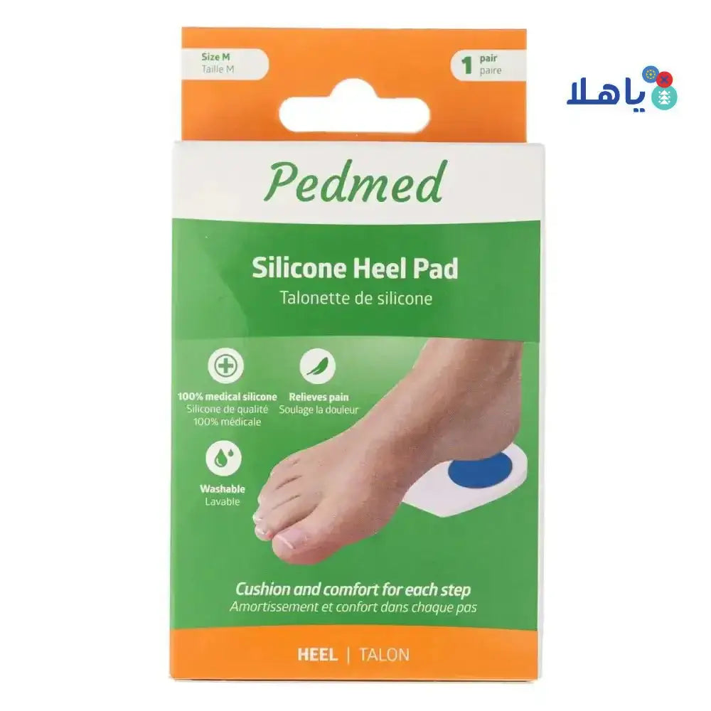 PEDMED - PEDMED SILICONE HEEL PAD 1 PAIR SIZE - M (F - 00031 - 02CPZ) - Pharmazone - 