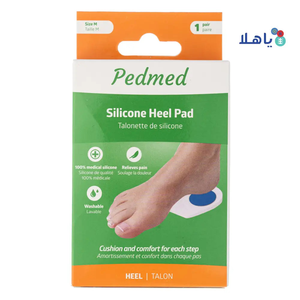 PEDMED SILICONE HEEL PAD 1 PAIR SIZE-M (F-00031-02CPZ)