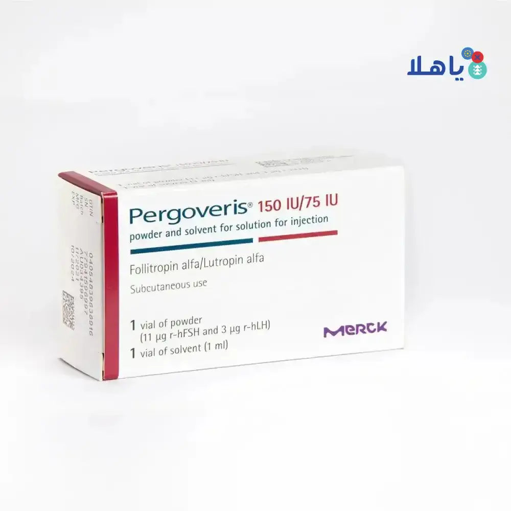 MERCK - Pergoveris 150 IU/75 IU Pwd & Solv Inj - Pharmazone - 