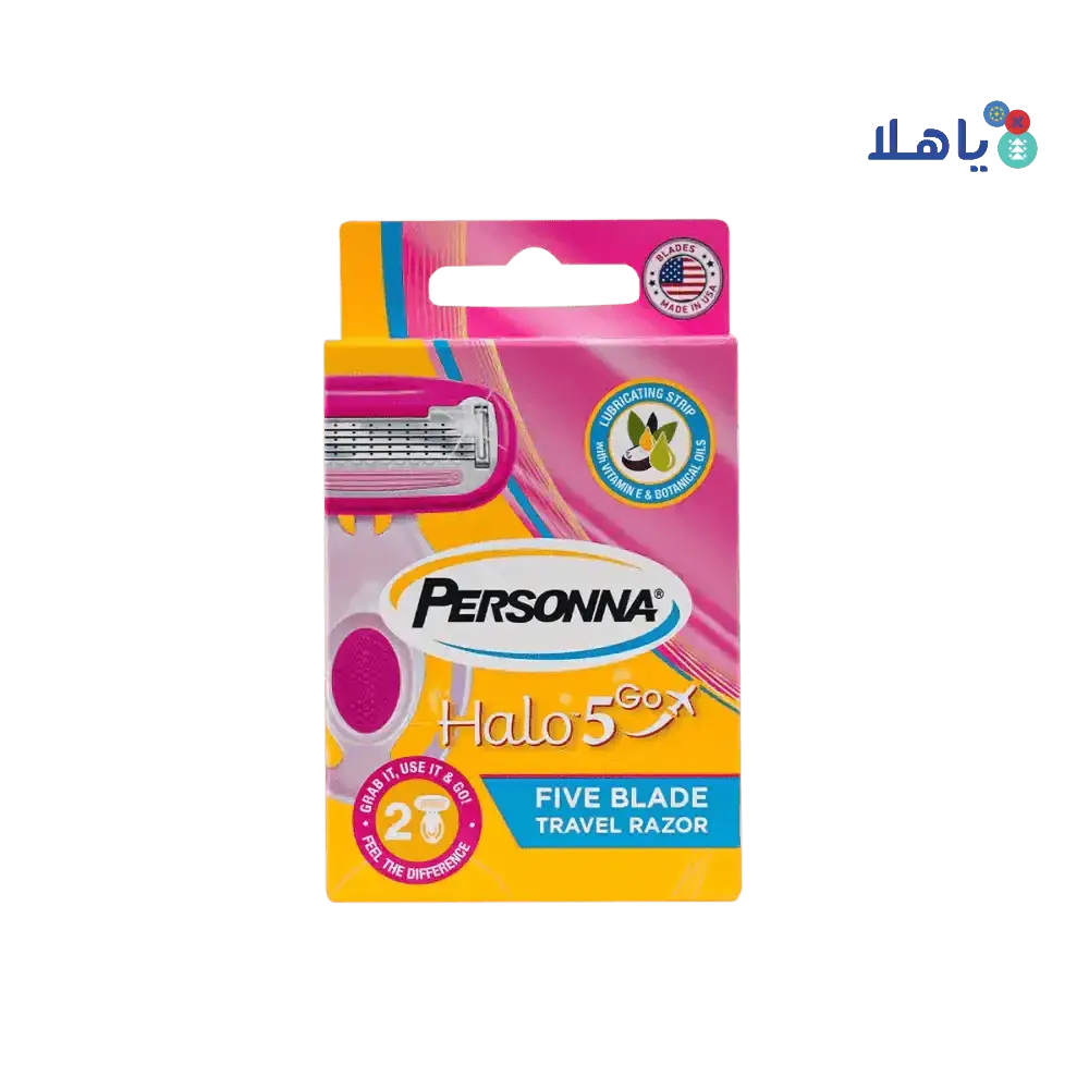 PERSONNA - Personna Halo 5 Go 5 Blade Travel size 2Pcs - Pharmazone - 