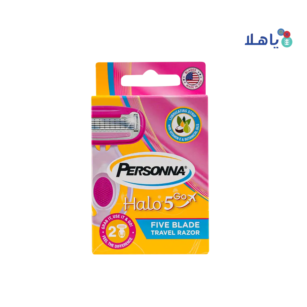 Personna Halo 5 Go 5 Blade Travel size 2Pcs